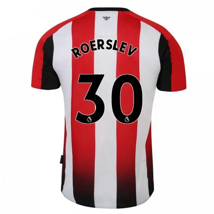 23/25 Brentford Adult Home Shirt ROERSLEV 30-4042-2300415-MADS ROERSLEV 30 23/25 Brentford Adult Home Shirt ROERSLEV 30 - Image 1