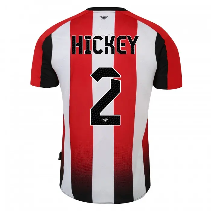 23/25 Brentford Junior Home Shirt HICKEY 2-3651-2300417-AARON HICKEY 2 23/25 Brentford Junior Home Shirt HICKEY 2 - Image 1