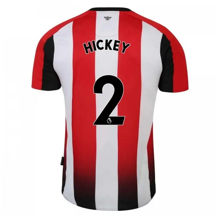 23/25 Brentford Junior Home Shirt HICKEY 2-3652-2300417-AARON HICKEY 2 23/25 Brentford Junior Home Shirt HICKEY 2 - Image 1