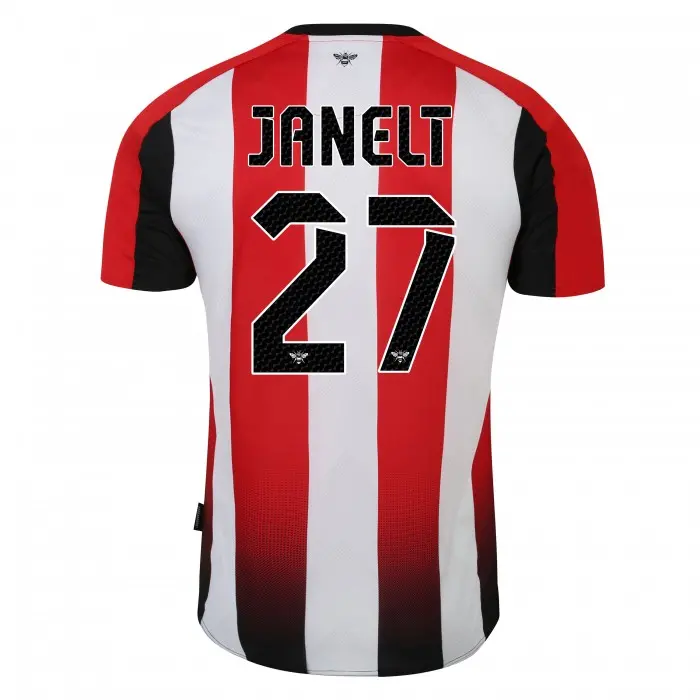 23/25 Brentford Womens Home Shirt JANELT 27-3792-2300416-VITALY JANELT 27 23/25 Brentford Womens Home Shirt JANELT 27 - Image 1