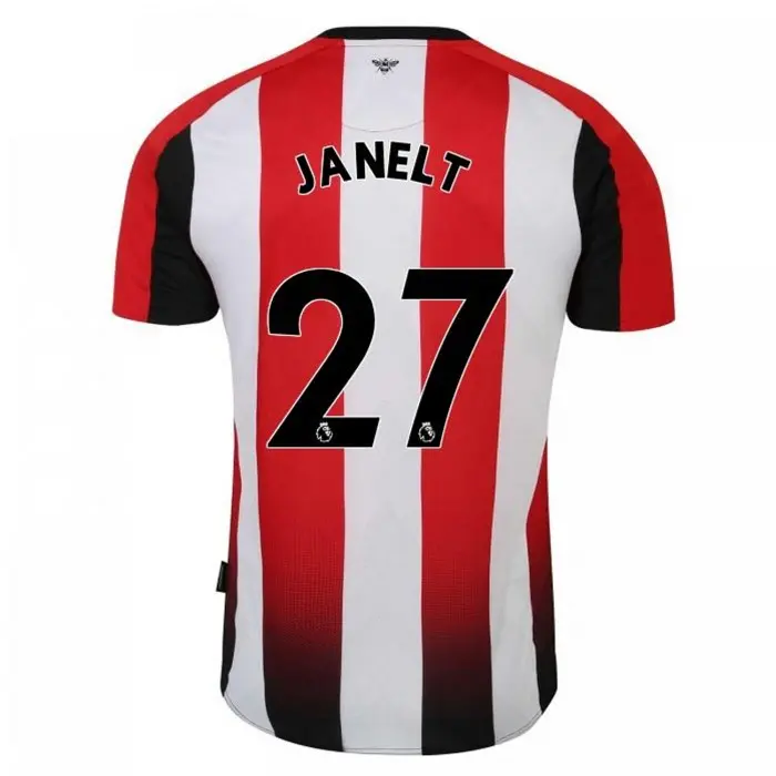 23/25 Brentford Womens Home Shirt JANELT 27-3793-2300416-VITALY JANELT 27 23/25 Brentford Womens Home Shirt JANELT 27 - Image 1
