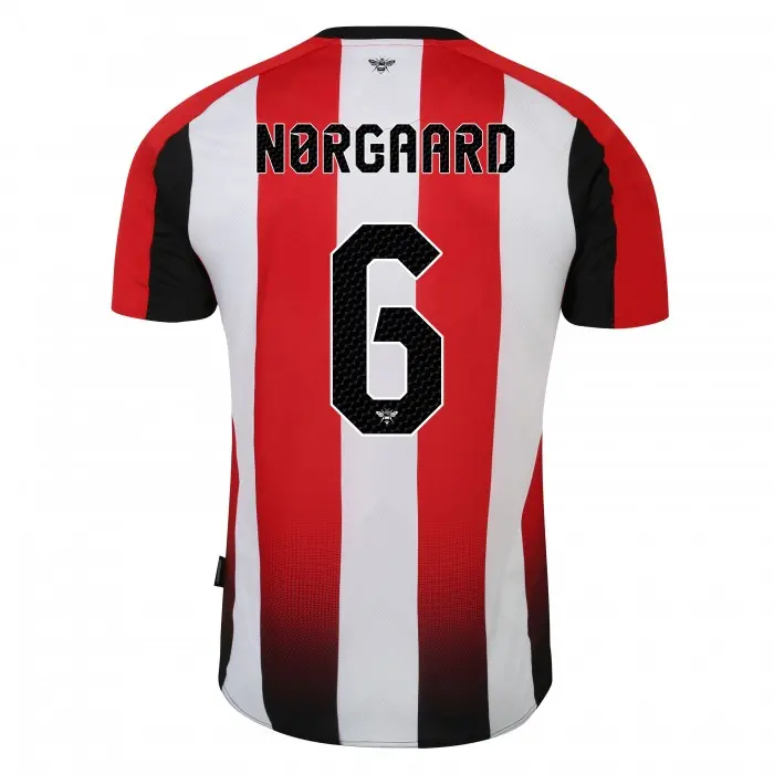 23/25 Brentford Womens Home Shirt NORGAARD 6-3741-2300416-CHRISTIAN NORGAARD 6 23/25 Brentford Womens Home Shirt NORGAARD 6 - Image 1