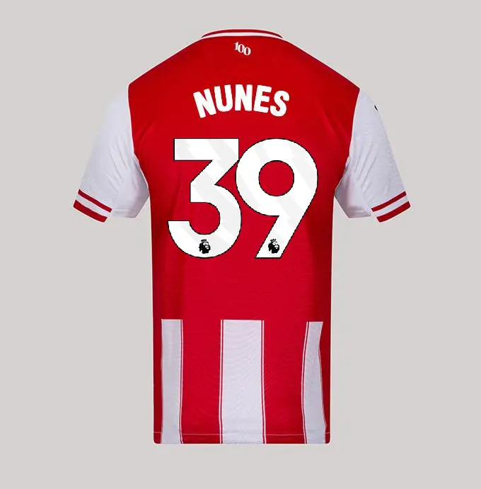 25/26 Brentford Adult Authentic Home Shirt - Gustavo NUNES 39