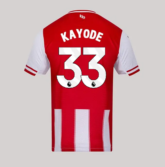 25/26 Brentford Adult Authentic Home Shirt - KAYODE 33