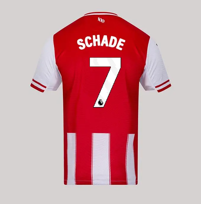 25/26 Brentford Adult Authentic Home Shirt - KEVIN SCHADE 7
