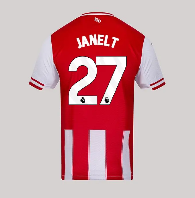25/26 Brentford Adult Authentic Home Shirt - VITALY JANELT 27-2500064-27 25/26 Brentford Adult Authentic Home Shirt - VITALY JANELT 27 - Image 1
