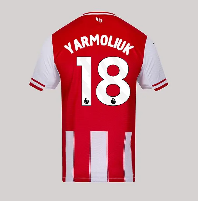 25/26 Brentford Adult Authentic Home Shirt - YARMOLIUK 18