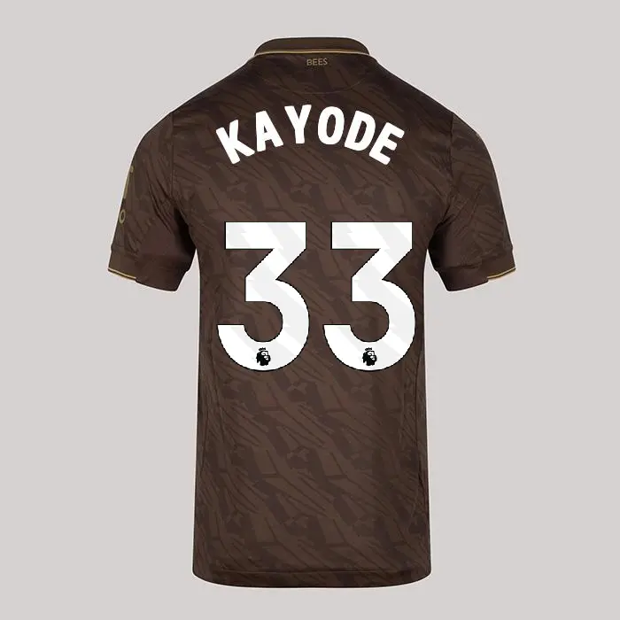 25/26 Brentford Adult Replica Away Shirt - KAYODE 33