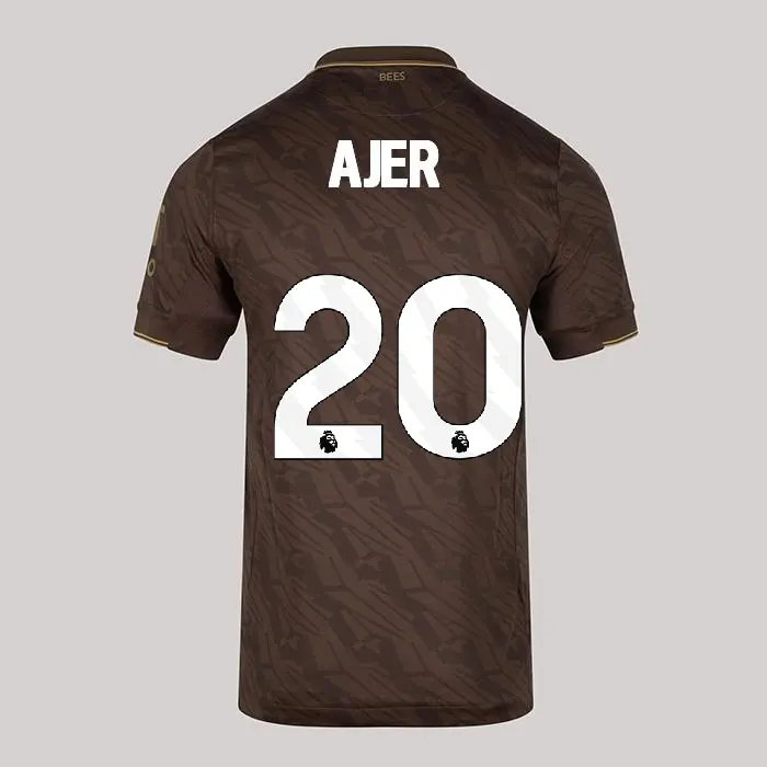 25/26 Brentford Adult Replica Away Shirt - KRISTOFFER AJER 20-2500056-20 25/26 Brentford Adult Replica Away Shirt - KRISTOFFER AJER 20 - Image 1