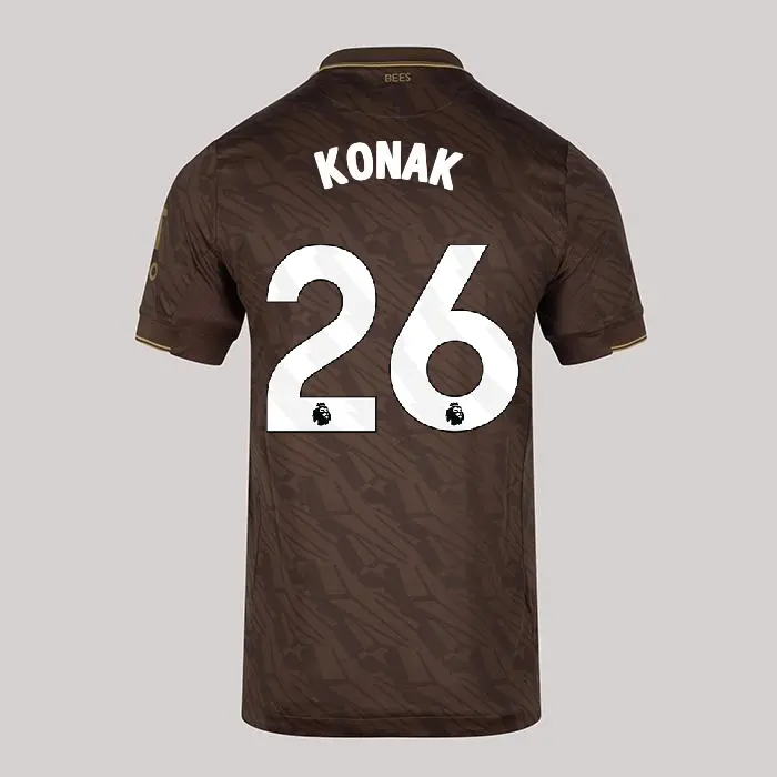 25/26 Brentford Adult Replica Away Shirt - YUNUS EMRE KONAK 26-2500056-26 25/26 Brentford Adult Replica Away Shirt - YUNUS EMRE KONAK 26 - Image 1