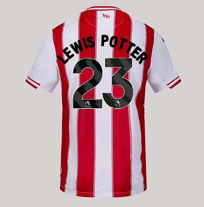 25/26 Brentford Adult Replica Home Shirt - KEANE LEWIS POTTER 23-2500055-23 25/26 Brentford Adult Replica Home Shirt - KEANE LEWIS POTTER 23 - Image 1