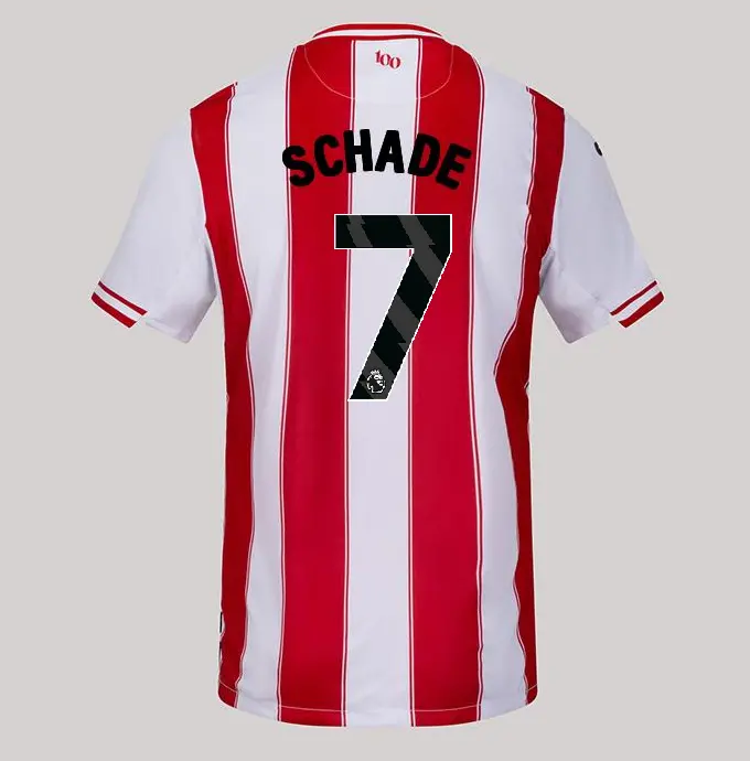 25/26 Brentford Adult Replica Home Shirt - KEVIN SCHADE 7