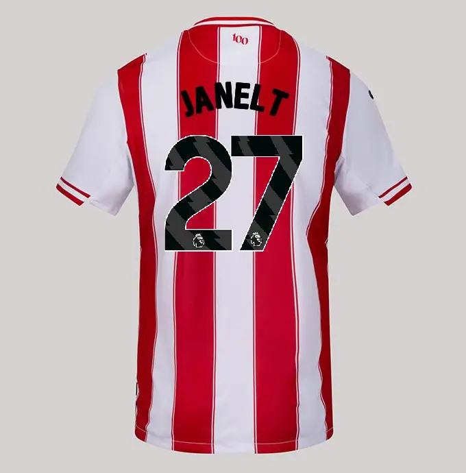 25/26 Brentford Adult Replica Home Shirt - VITALY JANELT 27