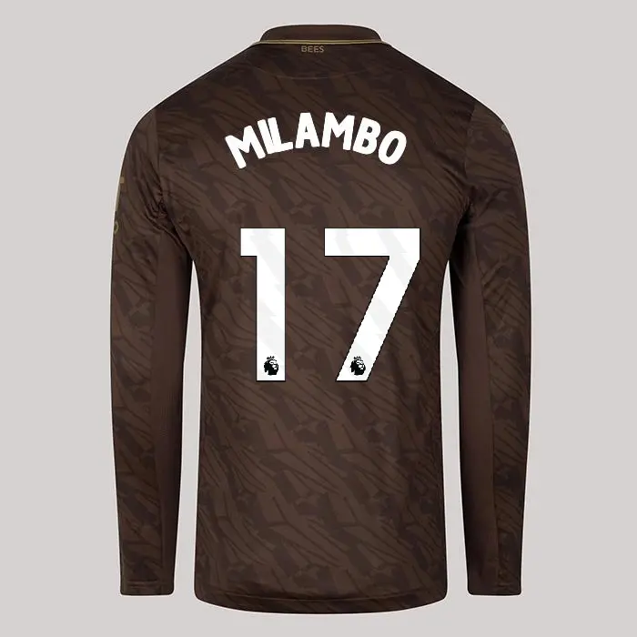25/26 Brentford Adult Replica L/S Away Shirt - Antoni Milambo 17-2500059-17 25/26 Brentford Adult Replica L/S Away Shirt - Antoni Milambo 17 - Image 1