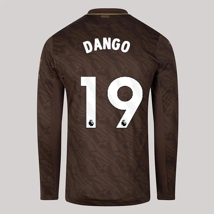 25/26 Brentford Adult Replica L/S Away Shirt - Dango Ouattara 19-2500059-19 25/26 Brentford Adult Replica L/S Away Shirt - Dango Ouattara 19 - Image 1
