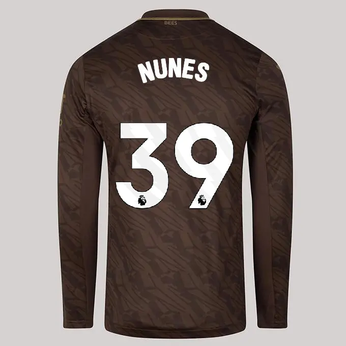 25/26 Brentford Adult Replica L/S Away Shirt - Gustavo NUNES 39-2500059-39 25/26 Brentford Adult Replica L/S Away Shirt - Gustavo NUNES 39 - Image 1