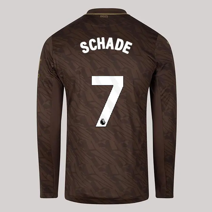 25/26 Brentford Adult Replica L/S Away Shirt - Kevin Schade 7