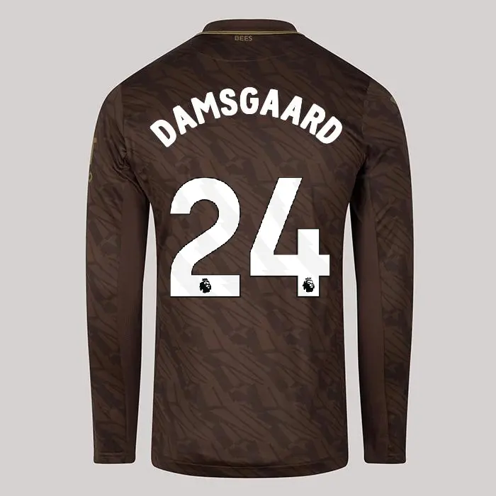 25/26 Brentford Adult Replica L/S Away Shirt - Mikkel Damsgaard 24