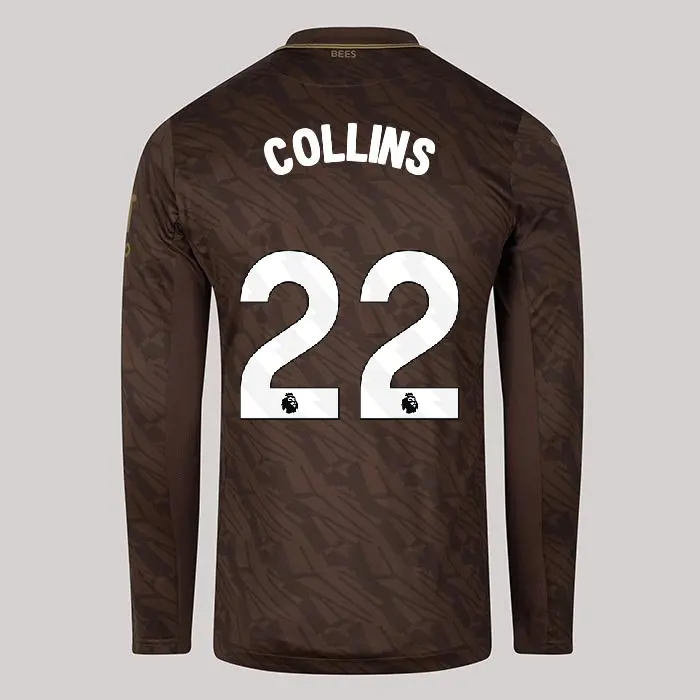 25/26 Brentford Adult Replica L/S Away Shirt - Nathan Collins 22