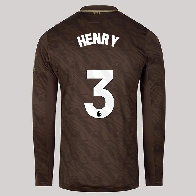 25/26 Brentford Adult Replica L/S Away Shirt - Rico Henry 3-2500059-03 25/26 Brentford Adult Replica L/S Away Shirt - Rico Henry 3 - Image 1