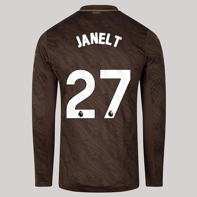 25/26 Brentford Adult Replica L/S Away Shirt - Vitaly Janelt 27-2500059-27 25/26 Brentford Adult Replica L/S Away Shirt - Vitaly Janelt 27 - Image 1