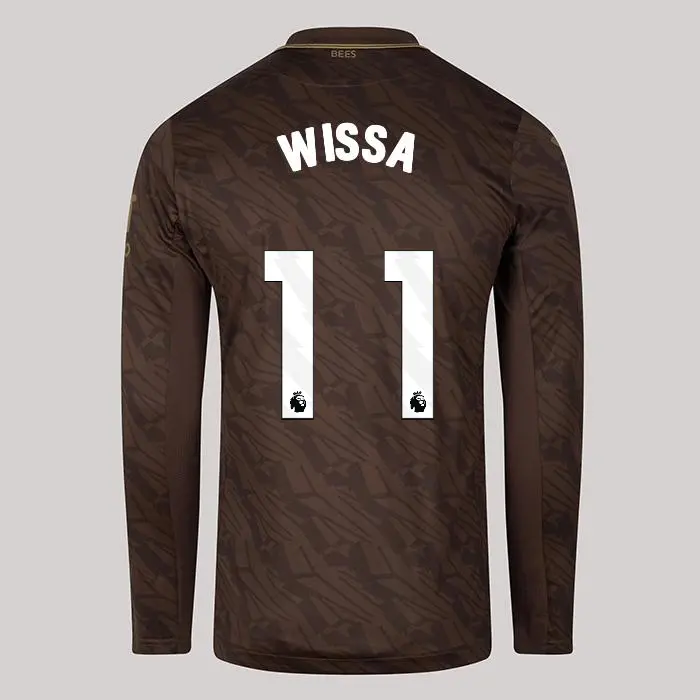 25/26 Brentford Adult Replica L/S Away Shirt - Yoane Wissa 11