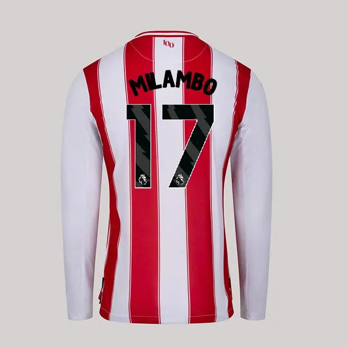 25/26 Brentford Adult Replica L/S Home Shirt - ANTONI MILAMBO 17-2500058-17 25/26 Brentford Adult Replica L/S Home Shirt - ANTONI MILAMBO 17 - Image 1
