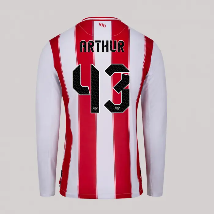25/26 Brentford Adult Replica L/S Home Shirt - ARTHUR 43