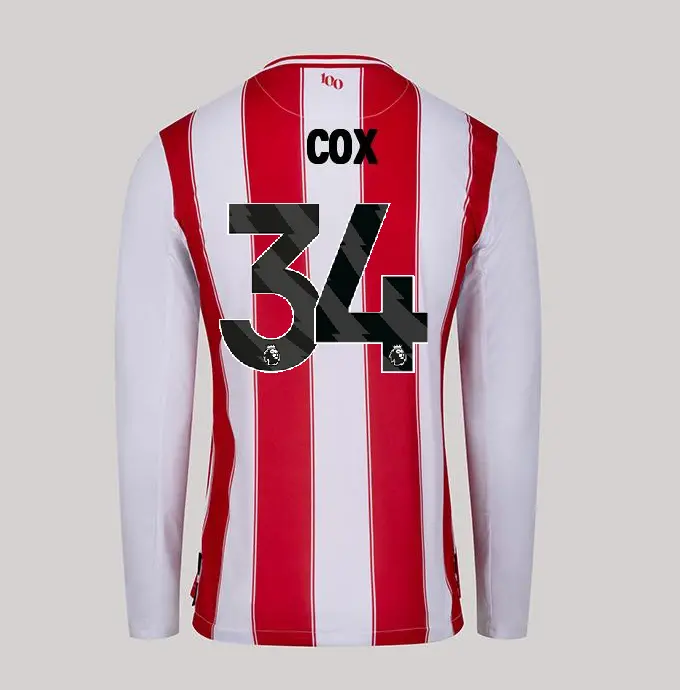 25/26 Brentford Adult Replica L/S Home Shirt - COX 34
