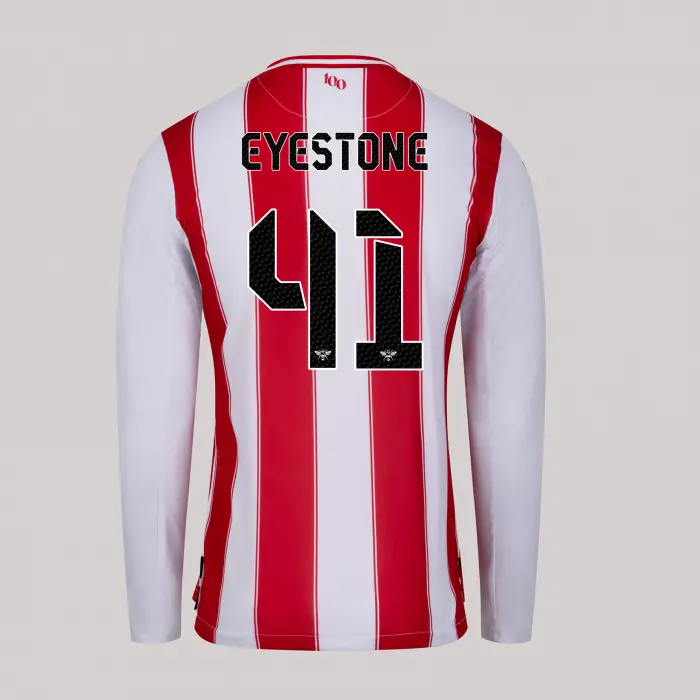 25/26 Brentford Adult Replica L/S Home Shirt - EYESTONE 41-2500058-41 25/26 Brentford Adult Replica L/S Home Shirt - EYESTONE 41 - Image 1