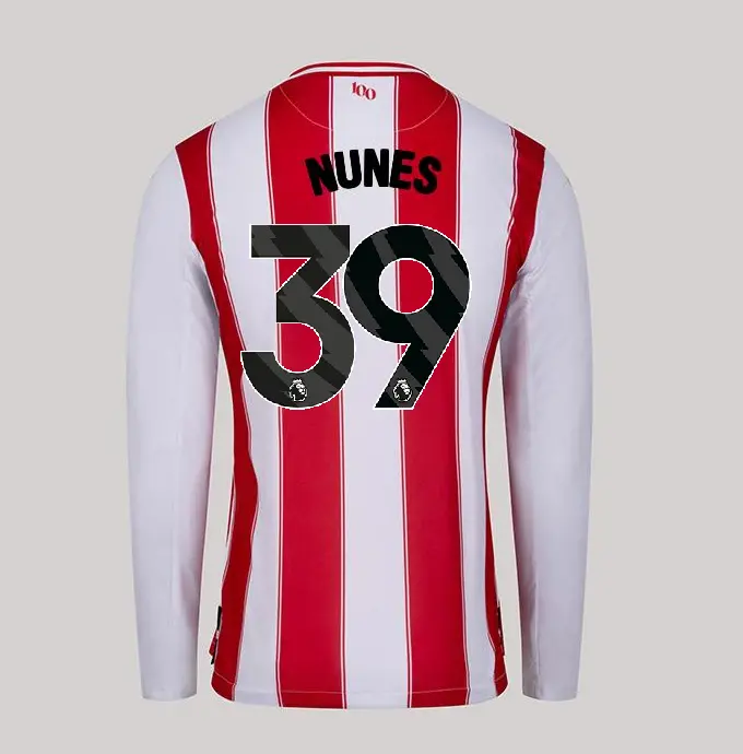25/26 Brentford Adult Replica L/S Home Shirt - Gustavo NUNES 39-2500058-39 25/26 Brentford Adult Replica L/S Home Shirt - Gustavo NUNES 39 - Image 1