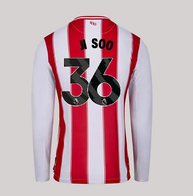 25/26 Brentford Adult Replica L/S Home Shirt - JI SOO 36