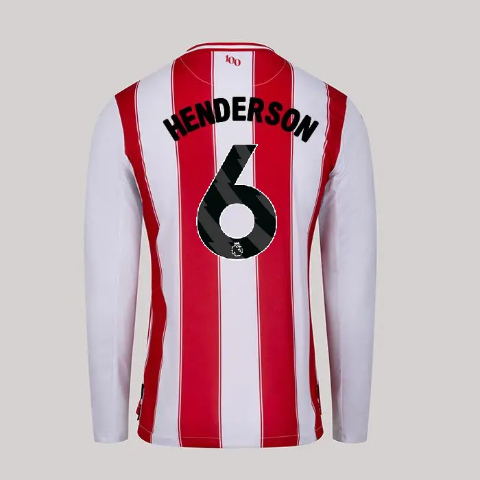 25/26 Brentford Adult Replica L/S Home Shirt - JORDAN HENDERSON 6-2500058-06 25/26 Brentford Adult Replica L/S Home Shirt - JORDAN HENDERSON 6 - Image 1