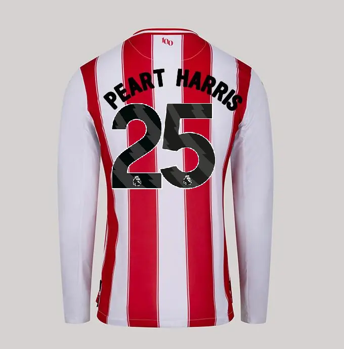 25/26 Brentford Adult Replica L/S Home Shirt - PEART HARRIS 25-2500058-25 25/26 Brentford Adult Replica L/S Home Shirt - PEART HARRIS 25 - Image 1