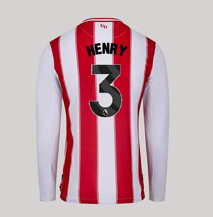 25/26 Brentford Adult Replica L/S Home Shirt - RICO HENRY 3-2500058-03 25/26 Brentford Adult Replica L/S Home Shirt - RICO HENRY 3 - Image 1
