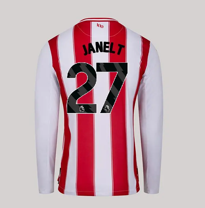 25/26 Brentford Adult Replica L/S Home Shirt - VITALY JANELT 27-2500058-27 25/26 Brentford Adult Replica L/S Home Shirt - VITALY JANELT 27 - Image 1