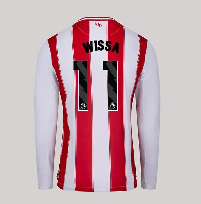 25/26 Brentford Adult Replica L/S Home Shirt - YOANNE WISSA 11-2500058-11 25/26 Brentford Adult Replica L/S Home Shirt - YOANNE WISSA 11 - Image 1