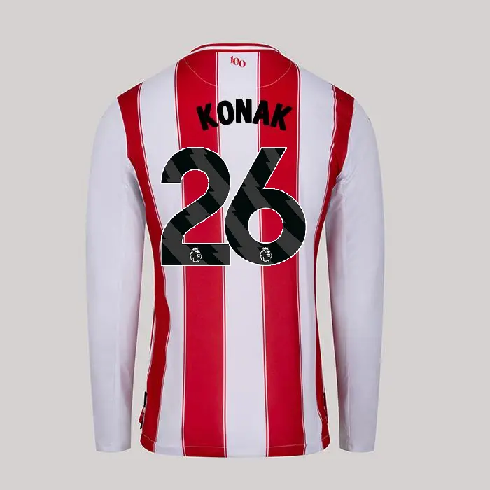 25/26 Brentford Adult Replica L/S Home Shirt - YUNUS EMRE KONAK 26