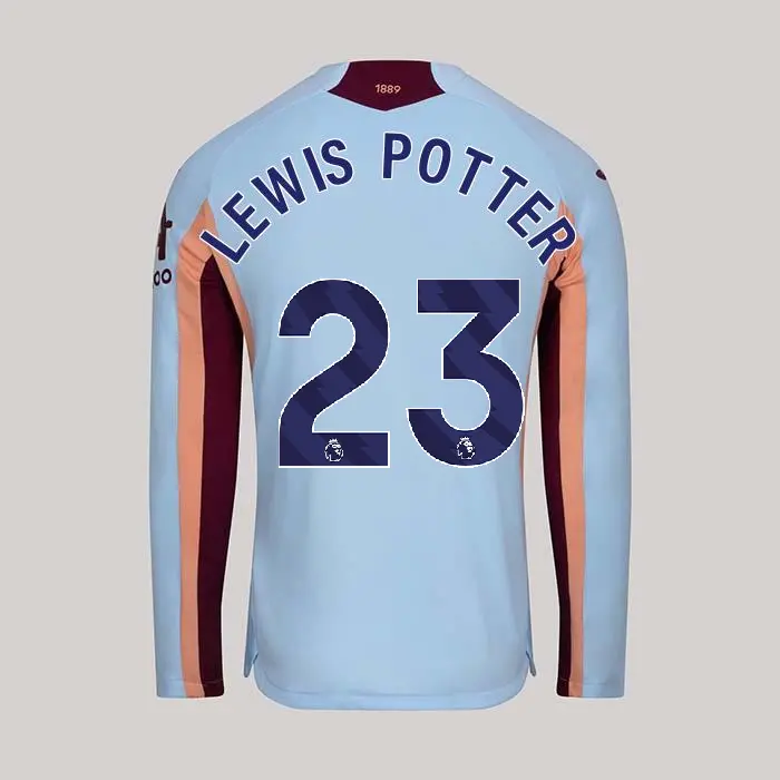 25/26 Brentford Adult Replica L/S Third Shirt - KEANE LEWIS POTTER 23