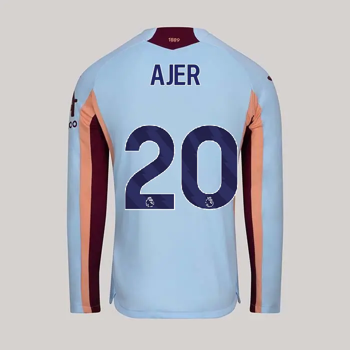 25/26 Brentford Adult Replica L/S Third Shirt - KRISTOFFER AJER 20
