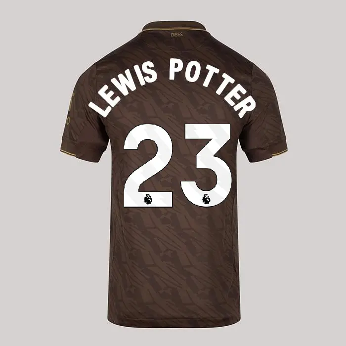 25/26 Brentford Junior Replica Away Shirt - KEANE LEWIS POTTER 23