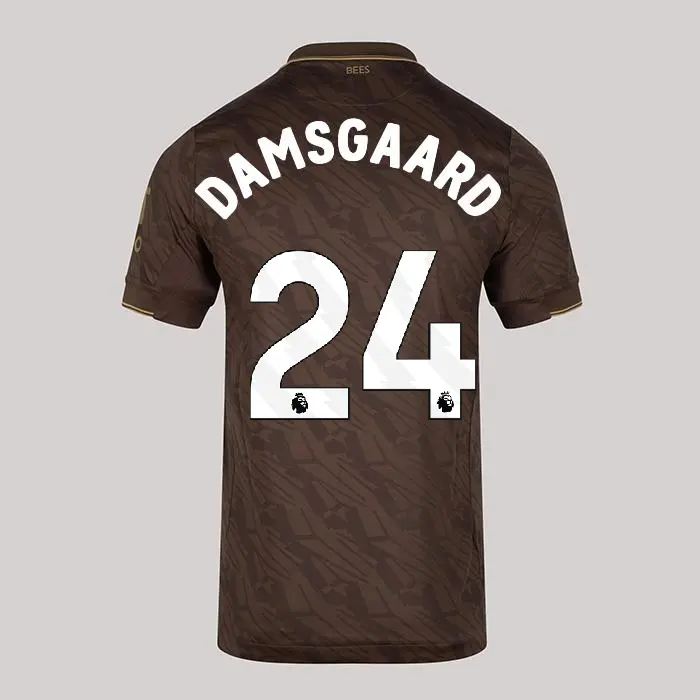 25/26 Brentford Junior Replica Away Shirt - MIKKEL DAMSGAARD 24
