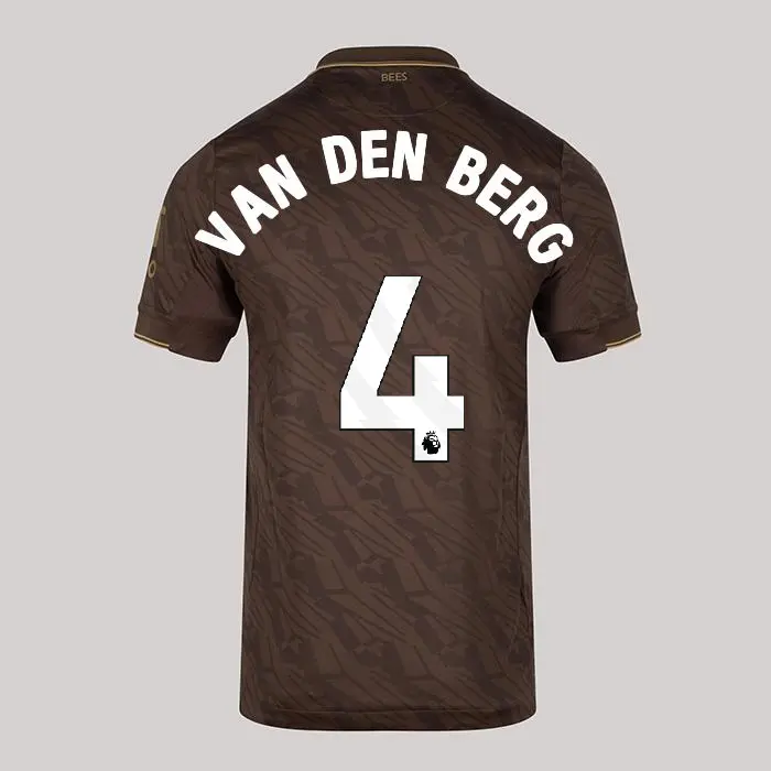 25/26 Brentford Junior Replica Away Shirt - SEPP VAN DEN BERG 4