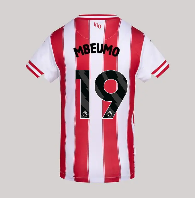 25/26 Brentford Junior Replica Home Shirt - BRYAN MBEUMO 19