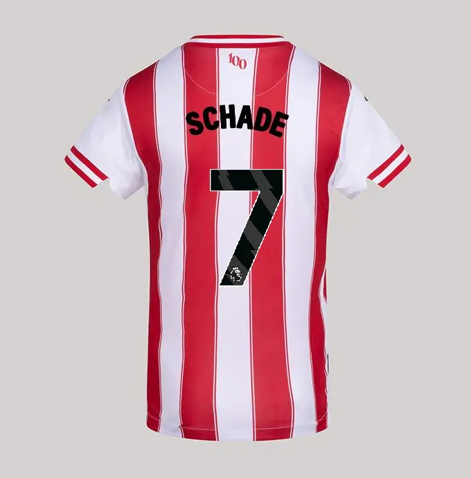 25/26 Brentford Junior Replica Home Shirt - KEVIN SCHADE 7