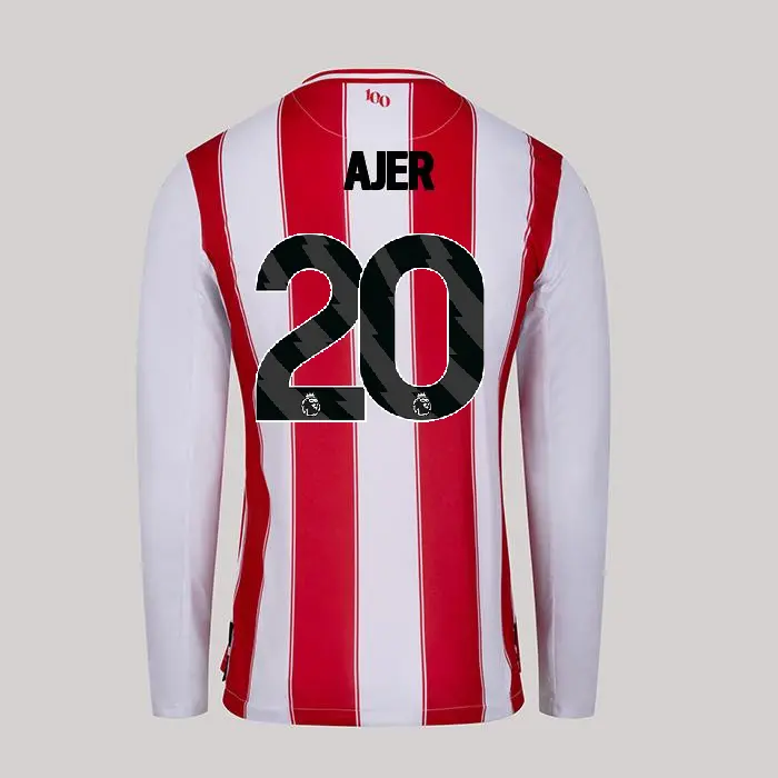 25/26 Brentford Junior Replica Home Shirt - KRISTOFFER AJER 20-2500061-20 25/26 Brentford Junior Replica Home Shirt - KRISTOFFER AJER 20 - Image 1