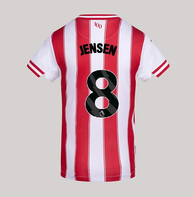 25/26 Brentford Junior Replica Home Shirt - MATHIAS JENSEN 8