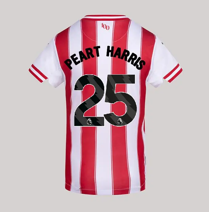 25/26 Brentford Junior Replica Home Shirt - PEART HARRIS 25-2500061-25 25/26 Brentford Junior Replica Home Shirt - PEART HARRIS 25 - Image 1
