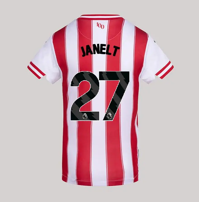 25/26 Brentford Junior Replica Home Shirt - VITALY JANELT 27