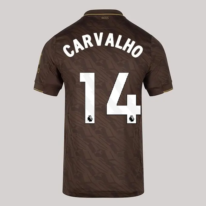 25/26 Brentford Womens Away Match Shirt - Fábio Carvalho 14-2500092-14 25/26 Brentford Womens Away Match Shirt - Fábio Carvalho 14 - Image 1